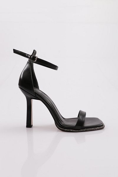 DGN Sandale de damă cu curea groasă, negre 313633210