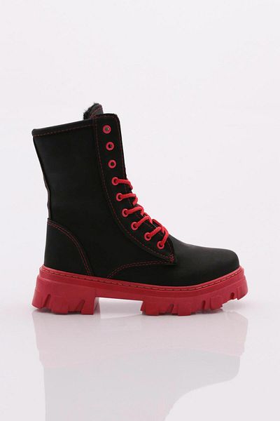 DGN Black Red Children's Boots - 1632293538