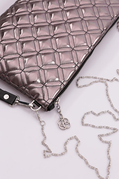 DGN Geantă de umăr pentru femei Platinum Metallic 51153448