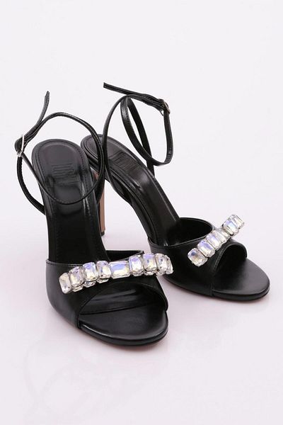 DGN 1065 Pantofi de damă cu toc mare de piatră