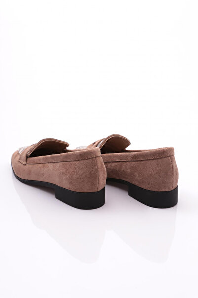 DGN Жіночі лофери з замші кольору норки 4464535