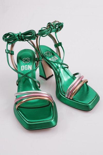 DGN Women's - 7835 Model Flat Toe and Thick Heel Sandals