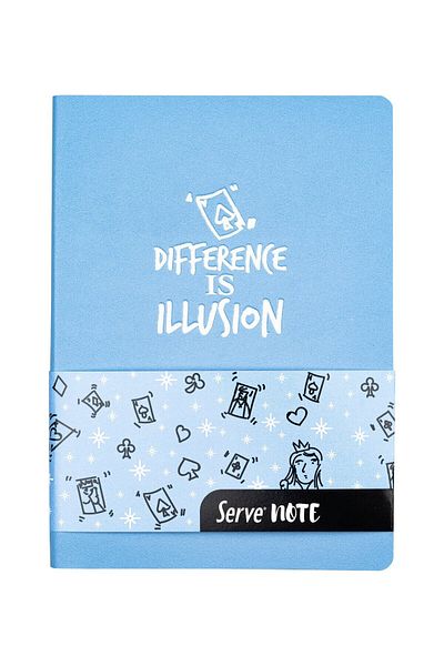 Serve Caiet cu dungi albastre - 15x21cm, 120yp