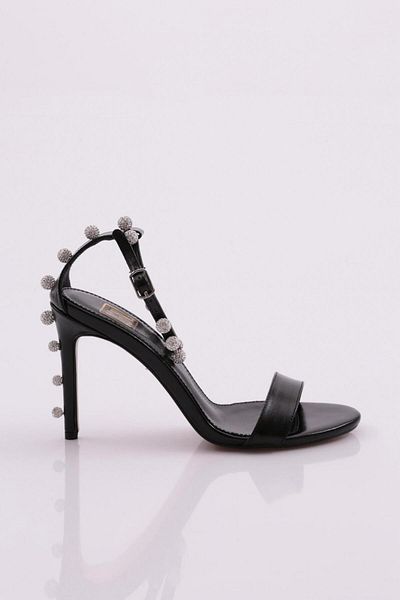 DGN Pantofi cu toc pentru femei negru metalic - 421102859