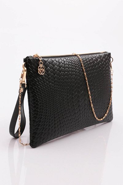 DGN Women's Shoulder and Arm Bag Black Imported Soft 51143448