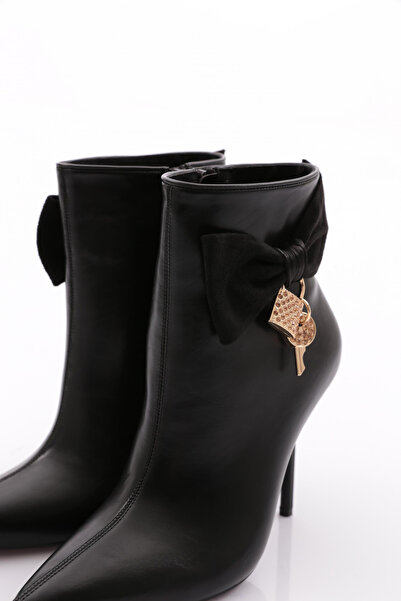 DGN Kadın Topuklu Bot Siyah 91273557