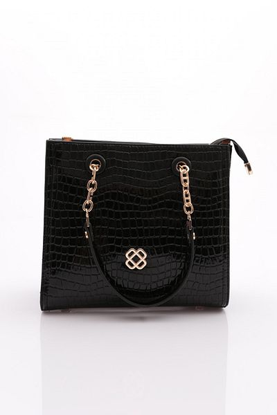 DGN Women's Bag with Black Chain - Bean 7653437