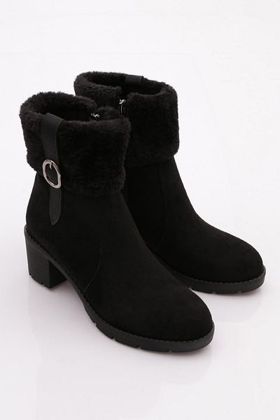 DGN Μαύρα Suede Γυναικείες Μπότες - Classic 11083382