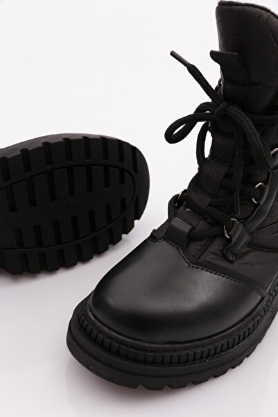 DGN Dámské šněrovací kozačky černé 212112525