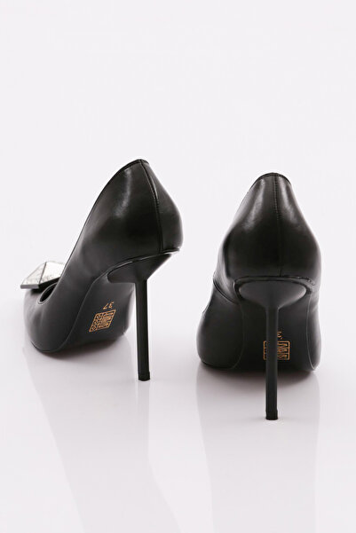 DGN Kadın Topuklu Ayakkabı Siyah 56473557