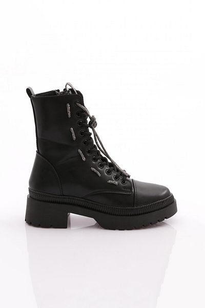DGN Women's Black Boots - 101463421027   Model