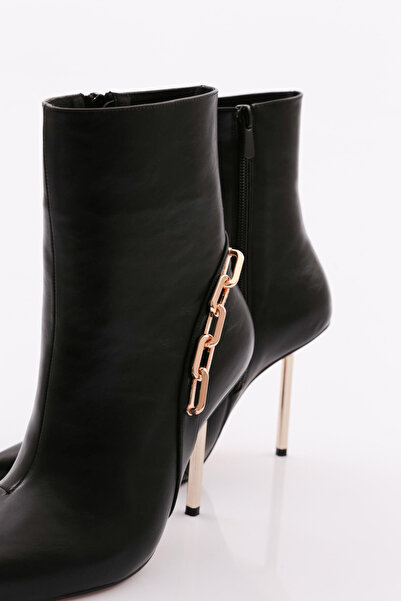 DGN Kadın Topuklu Bot Siyah 91253557