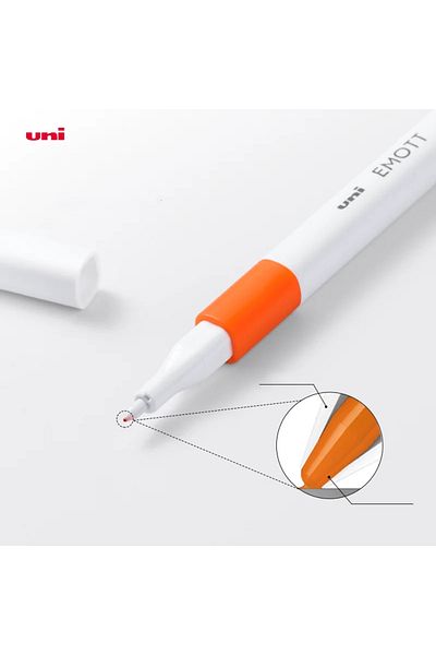 Uni Uniball Emott 0.4mm 5-Piece Acrylic Tip Drawing Pen Set - Island Colors / PEM-SY-5C-No:4