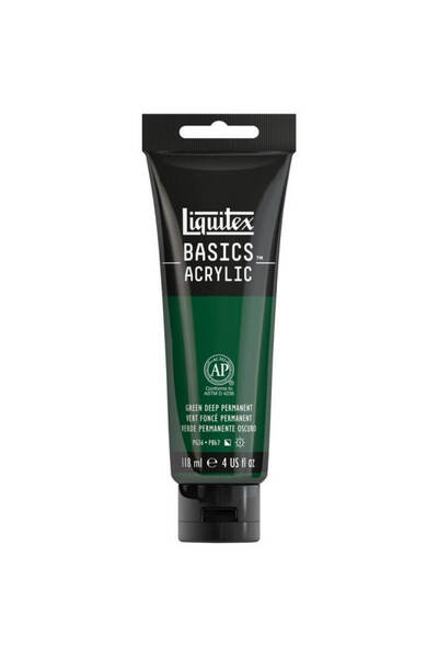 Liquitex Basics Acrylic 118ml Akrilik Boya Green Deep Permanent 350