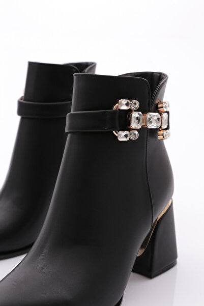 DGN Kadın Topuklu Bot Siyah 33243481