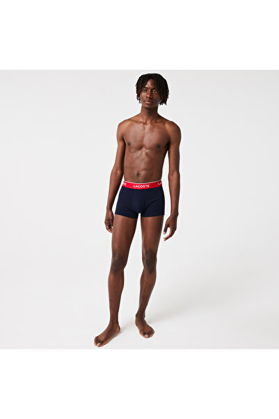 Lacoste Classic Erkek 3'lü Lacivert Boxer