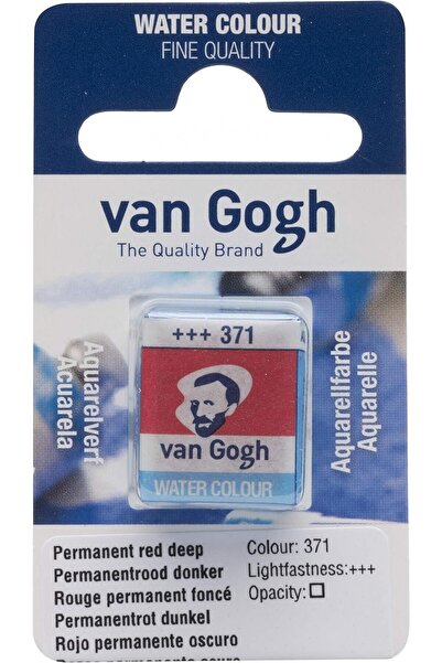 Talens Van Gogh Suluboya Tablet Permanent Red Deep