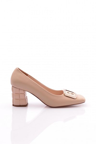 DGN Pantofi cu toc de damă bej - 7432621