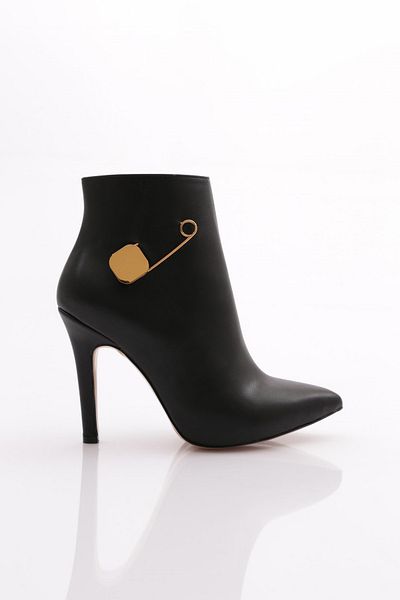 DGN Black Women's Heeled Boots - 4143564