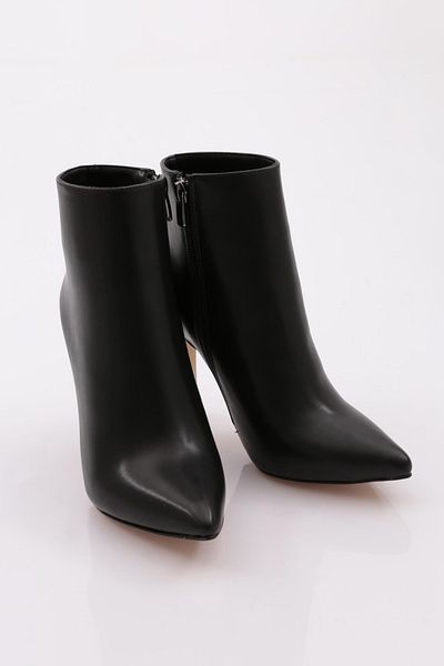 DGN Women's Black Heeled Boots - 301 Model
