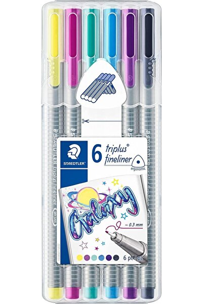 Staedtler Triplus 6'lı 0.3mm Üçgen Fineliner Galaxy Kalem Seti / SB6CS11