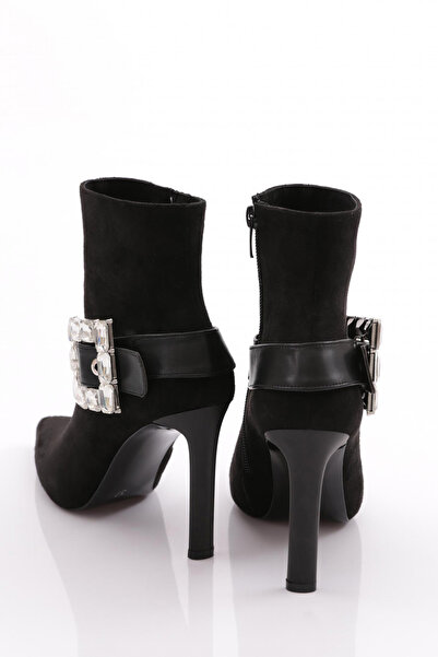 DGN Kadın Bot Siyah Süet 63752859