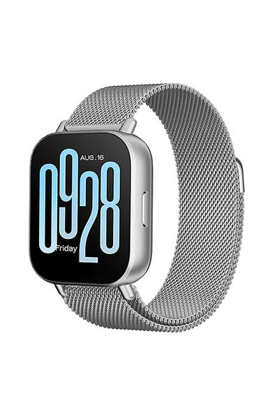 İncisoft ساعة Xiaomi Redmi Watch 5 Active / ساعة Redmi Watch 5 Lite متوافقة مع سوار ميلانو معدني شبكي منسوج من الستانلس ستانلس ستيل