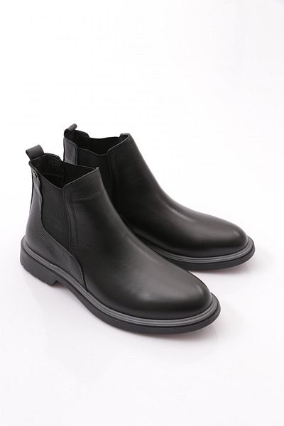 DGN Men's Classic Boots Black Analine Genuine Leather 3515123210