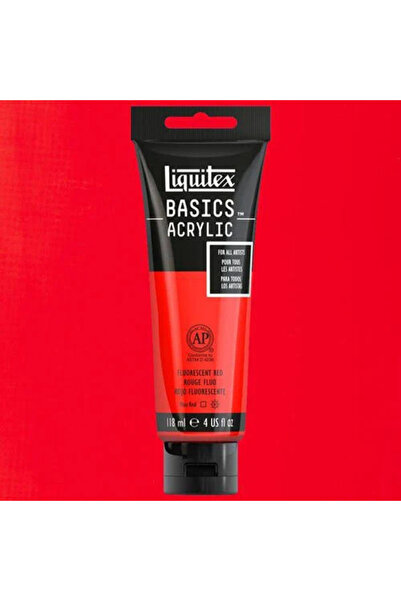Liquitex Basics Acrylic 118ml Akrilik Boya Fluorescent Red 983