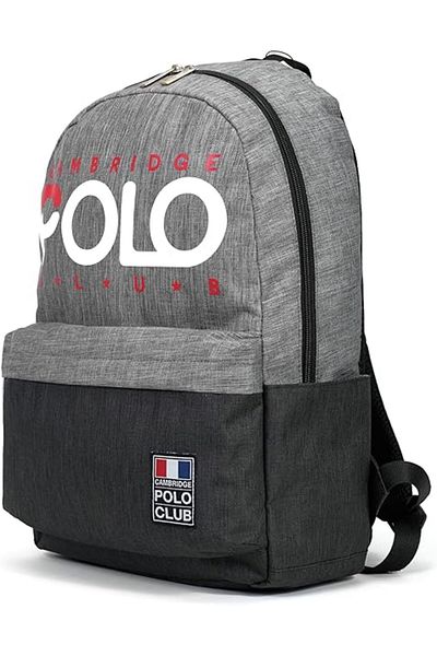 Cambridge Polo Club Normcore Flask Pocket Unisex Backpack Gray / Cpc3027.003