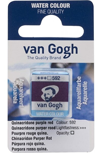 Genel Markalar Van Gogh Suluboya Tablet Quinacridone Purple Red