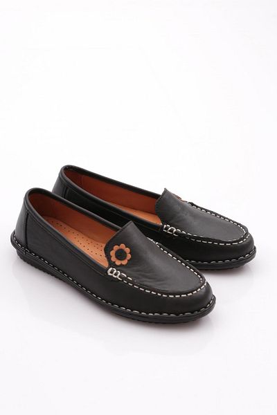 DGN Balerini de damă cu modele florale, negru ModelNumăr: 1533132110