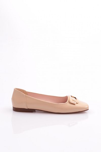 DGN Λουστρίνι τσαλακωμένες μπαλαρίνες - Flat Toe Γυναικείο λουστρίνι 2118102621