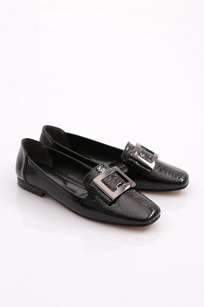 DGN Balerini de damă cu accesorii pe spate de pește negru - 2111022621