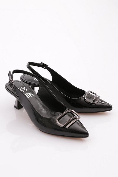 DGN K16 Pantofi de damă cu toc deschis la spate