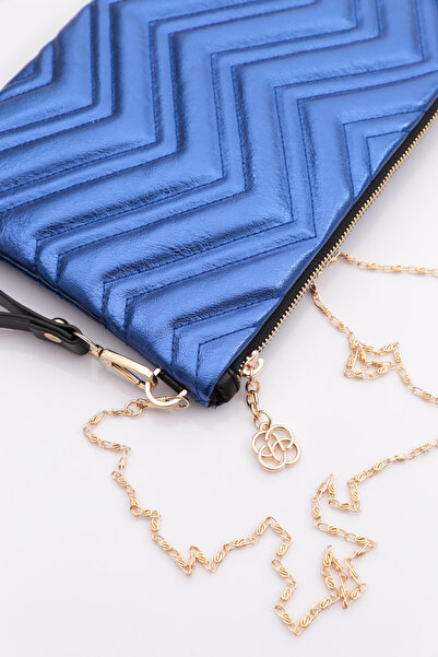 DGN W Patterned Women's Bag - Sax Metallic