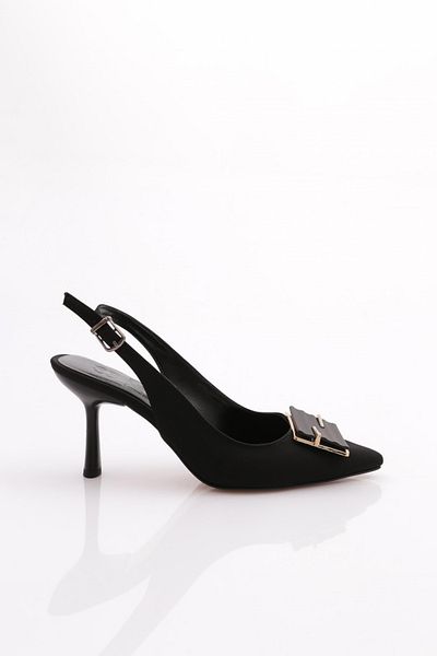 DGN 4149 Model Square Buckle Women's Heeled Shoes