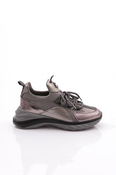 DGN 080 Pantofi sport cu talpă înaltă cu șireturi pentru femei