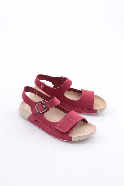 DGN Women's Double Strap Sandals Fuchsia Nubuck 26392623