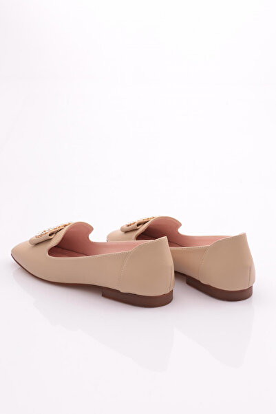 DGN Beige Women's Ballerinas - Buckle, Model 211762621