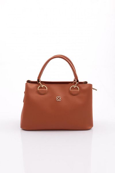 DGN Hazelnut Patterned Women's Bag - 7313555