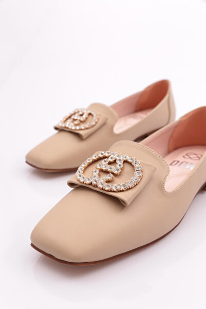 DGN Beige Women's Ballerinas - Buckle, Model 211762621