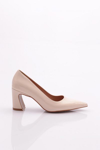 DGN Skin Patent Leather Oval Heeled Women's Shoes - 26935910