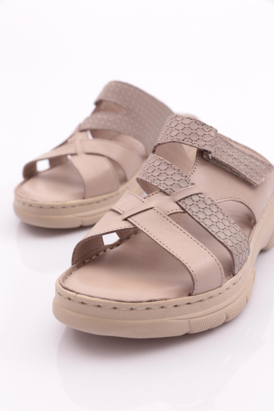 DGN Kadın Cırtlı Terlik Silver Petek 4463243