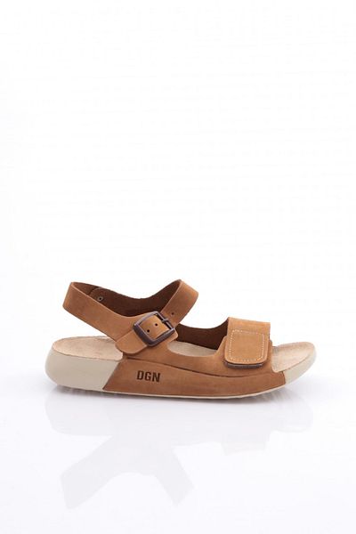 DGN Γυναικεία σανδάλια Taba Nubuck - Διπλό λουράκι, Μοντέλο 26392623