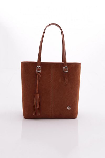 DGN Genuine Leather Tan Suede Women's Bag - 61143279