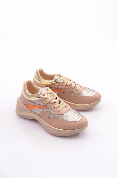 DGN Μπεζ Γυναικείο Sneaker - Lace Up, 85133410