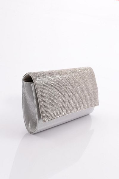 DGN Geantă de rochie de seară pentru femei Silver Stone - 55103152