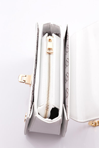 DGN Women's Bag with White Chain Handle - 6593434