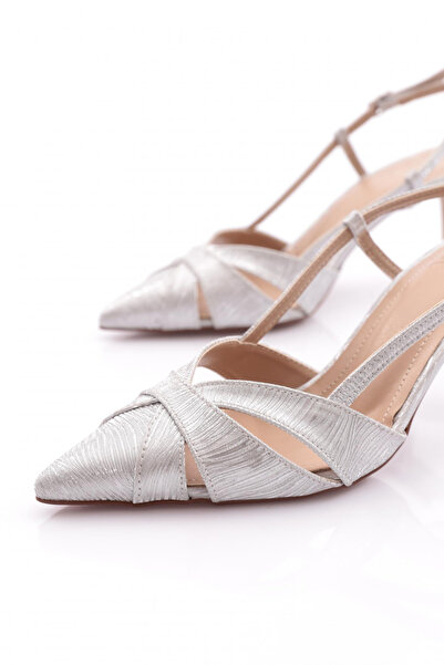 DGN Tocuri înalte pentru femei - stil șarpe argintiu 251112821